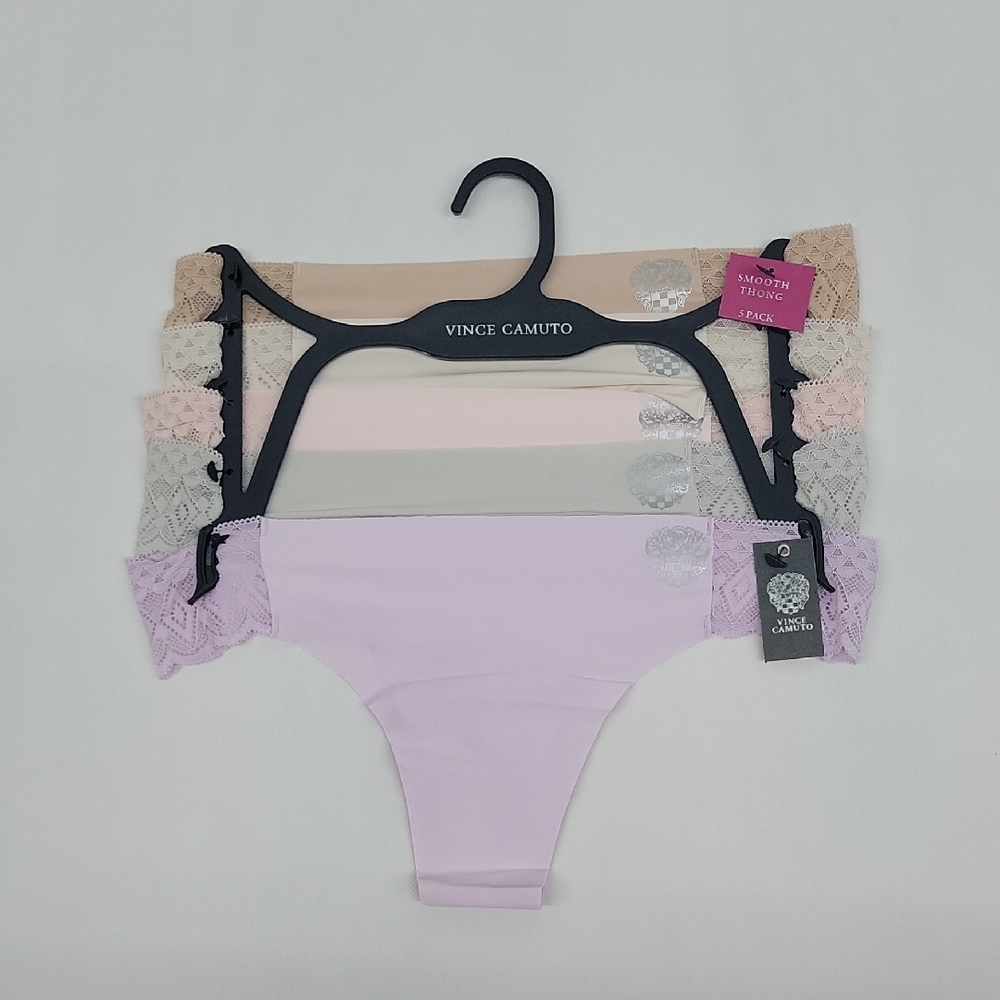 Vince Camuto Women's Lace Thong Trim  - Multi-Color Pack